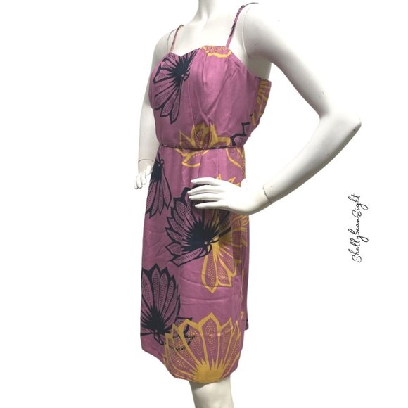 ANTHROPOLOGIE Agave Burst Pink Dress 10 8 NEW $188 - Picture 10 of 14